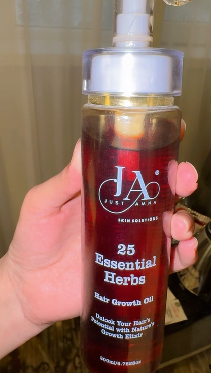 Organic Hair Growth Oil - 25 Essential Herbs