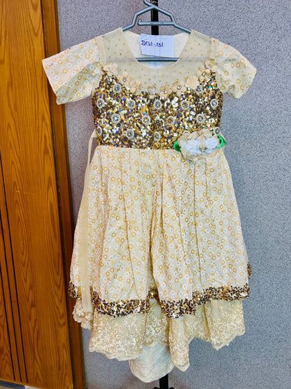 Cute Frock Formal with Sequence Work DFS1-136