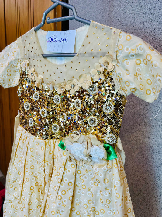 Cute Frock Formal with Sequence Work DFS1-136