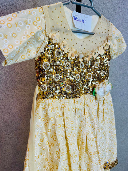 Cute Frock Formal with Sequence Work DFS1-136